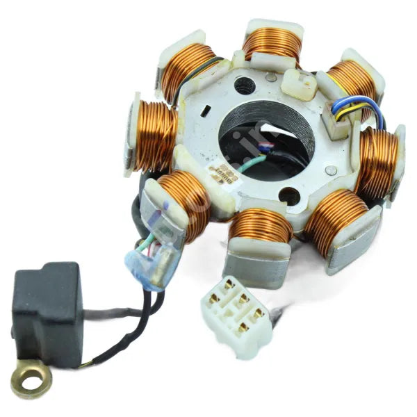 BAJAJ PULSER 135 LS MAGNET COIL PLATE ASSEMBLY (8 POLL) 5 PIN