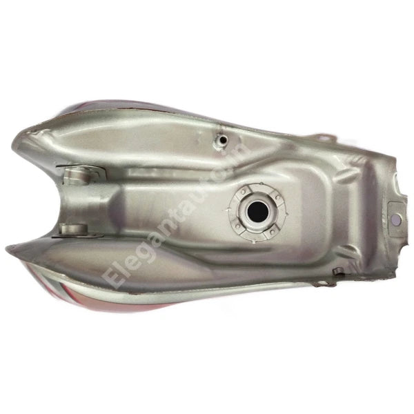 HERO HF Deluxe Petrol Tank SILVER and RED