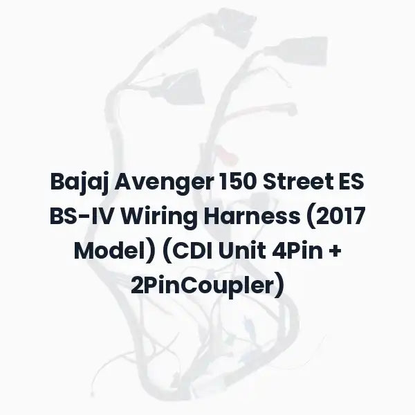 Bajaj Avenger 150 Street ES BS-IV Wiring Harness (2017 Model) (CDI Unit 4Pin + 2PinCoupler)