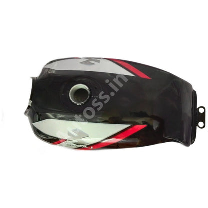 BAJAJ CT Petrol Tank 100 Without Guage Black and Red