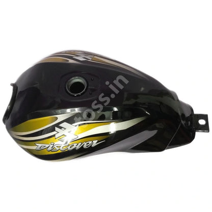 BAJAJ Discover 100 3D Petrol Tank BLACK and GREEN