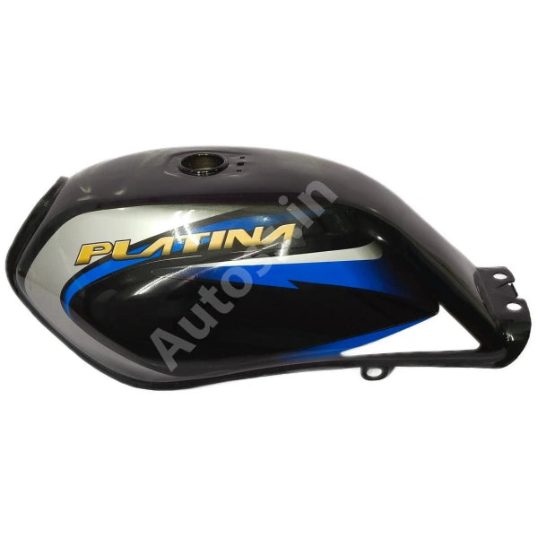 BAJAJ Platina Comfort Petrol Tank BLACK and BLUE