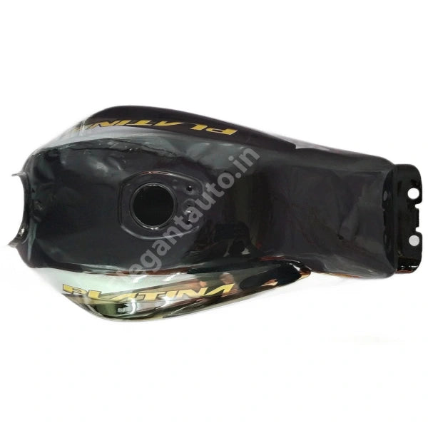 BAJAJ Platina Comfort Petrol Tank BS4 BLACK and BROWN