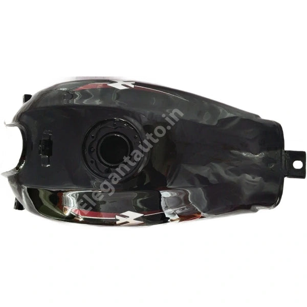 BAJAJ XCD 135 Petrol Tank BLACK and RED