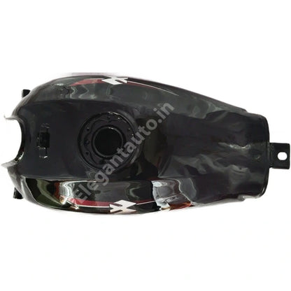 BAJAJ XCD 135 Petrol Tank BLACK and RED