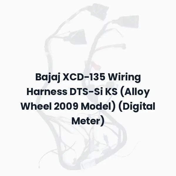 Bajaj XCD-135 Wiring Harness DTS-Si KS (Alloy Wheel 2009 Model) (Digital Meter)