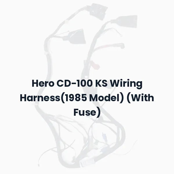 Hero CD-100 KS Wiring Harness(1985 Model) (With Fuse)