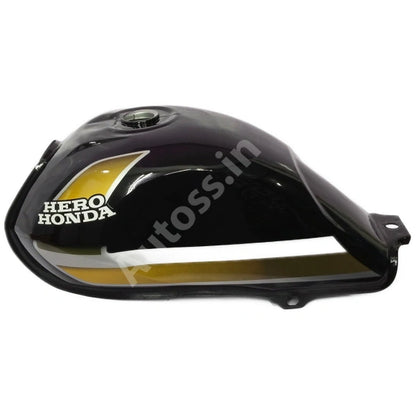HERO CD Deluxe PETROL TANK Old Model BLACK and GOLDEN