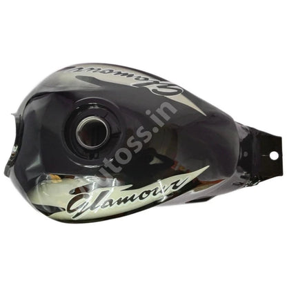 HERO Glamour Bike Petrol Tank Type 2 BLACK and GREY