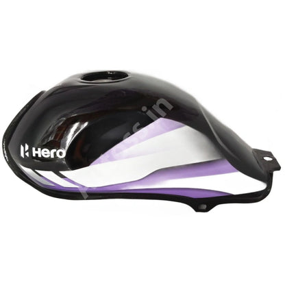 HERO HDFX BS6 PETROL TANK Black and Purple