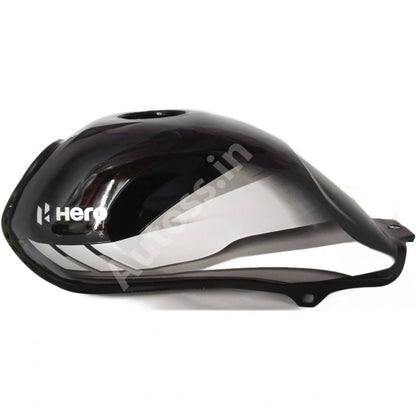 HERO HDFX PETROL TANK BS6 Black and Grey