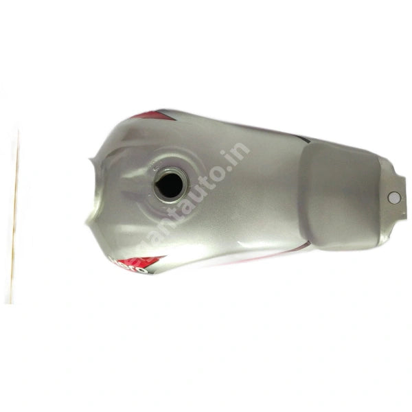 HERO HF Deluxe 2016 PETROL TANK SILVER and RED