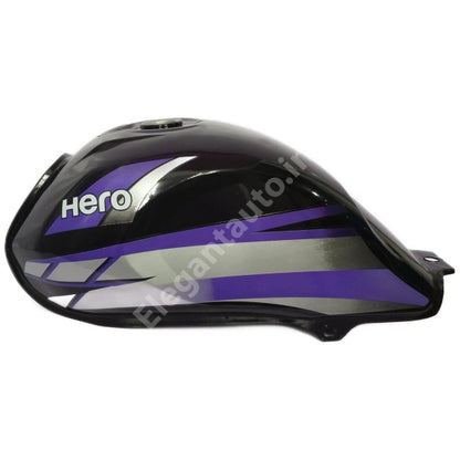 HERO HF Deluxe PETROL TANK BLACK and BLUE