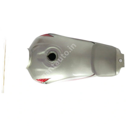 HERO HF Deluxe Petrol Tank SILVER and RED