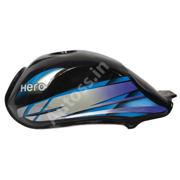 HERO HFDX Petrol Tank 2016 BLACK and BLUE