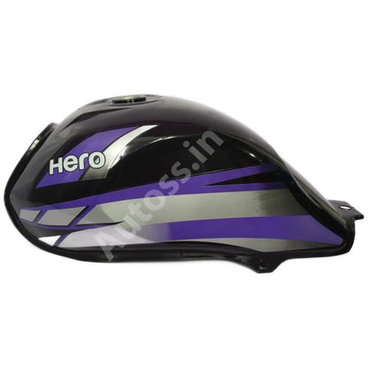 HERO HFDX Petrol Tank BLACK and PURPLE