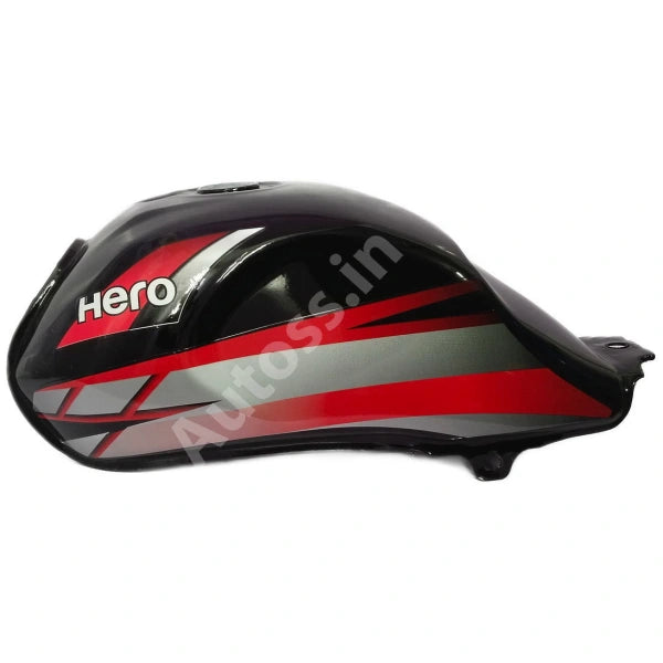 HERO HFDX PETROL TANK BLACK and RED