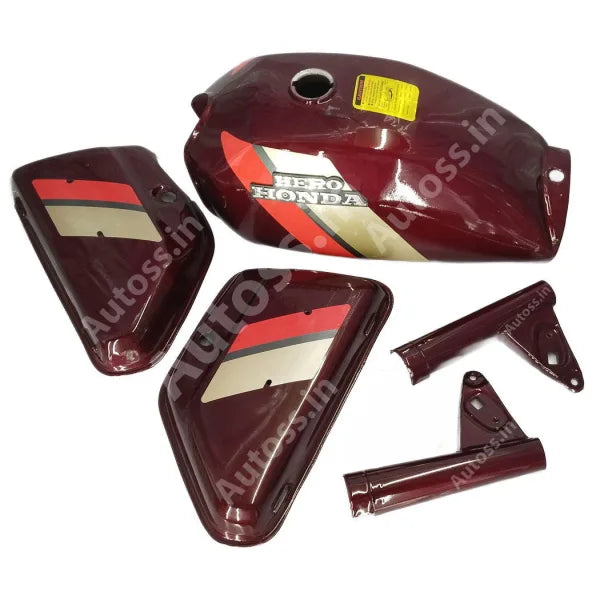 HERO HONDA SS 100 WINE RED PETROL TANK KIT