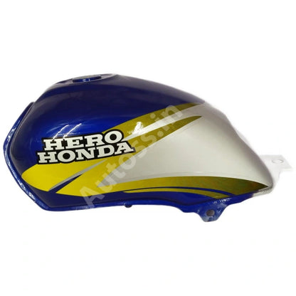 HERO Passion Plus Alloy Wheel Petrol Tank T,BLUE