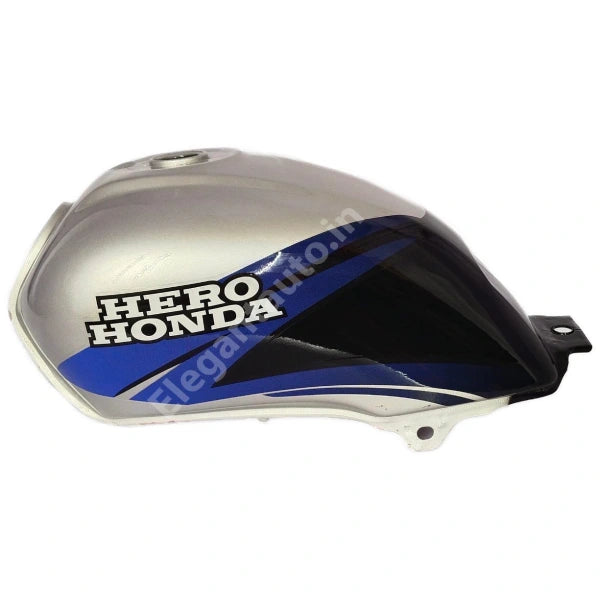 HERO Passion Plus Bike Petrol Tank SILVER and BLUE