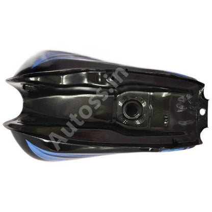 HERO Passion Pro Petrol Tank BLACK and BLUE