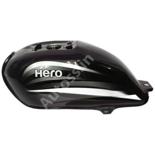 HERO Splender pro Petrol Tank BS4 BLACK and GREY