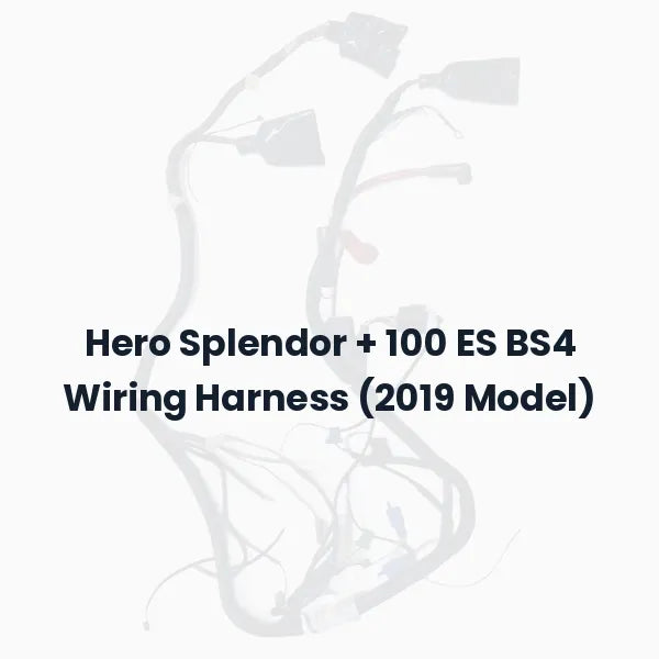 Hero Splendor + 100 ES BS4 Wiring Harness (2019 Model)