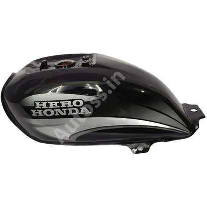 HERO Splendor BS4 Alloy Wheel PETROL TANK BLACK and GREY