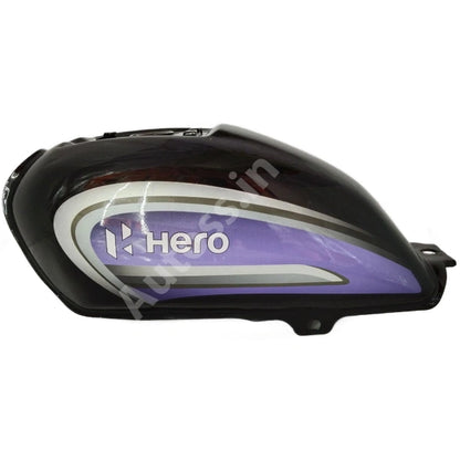 HERO SPLENDOR BS6 PETROL TANK BLACK PURPLE