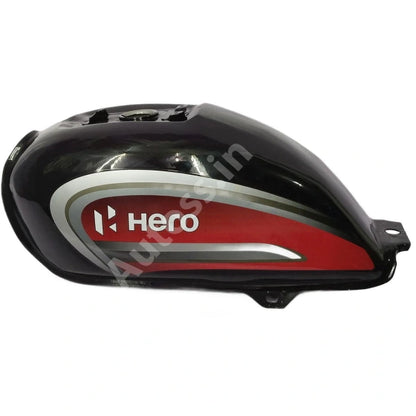 HERO Splendor BS6 Petrol Tank BLACK RED