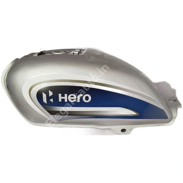 HERO Splendor BS6 PETROL TANK SILVER BLUE