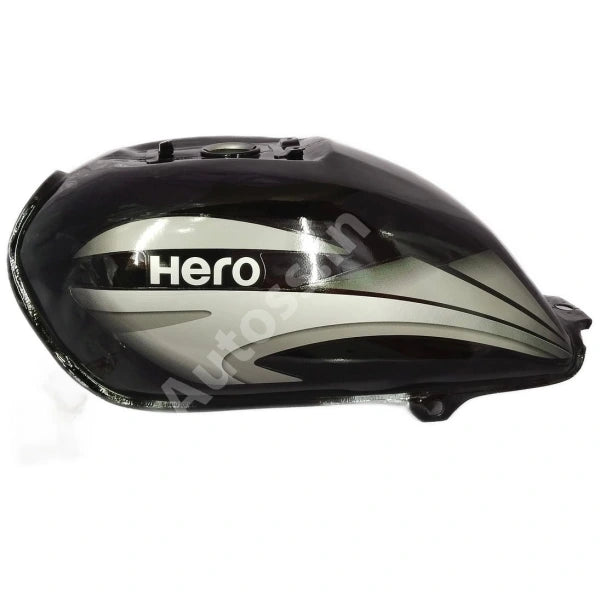 HERO Splendor Plus Petrol Tank Alloy Wheel BLACK and GREY