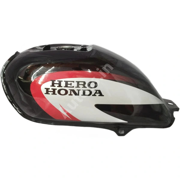 HERO Splendor Plus Petrol Tank BLACK and RED