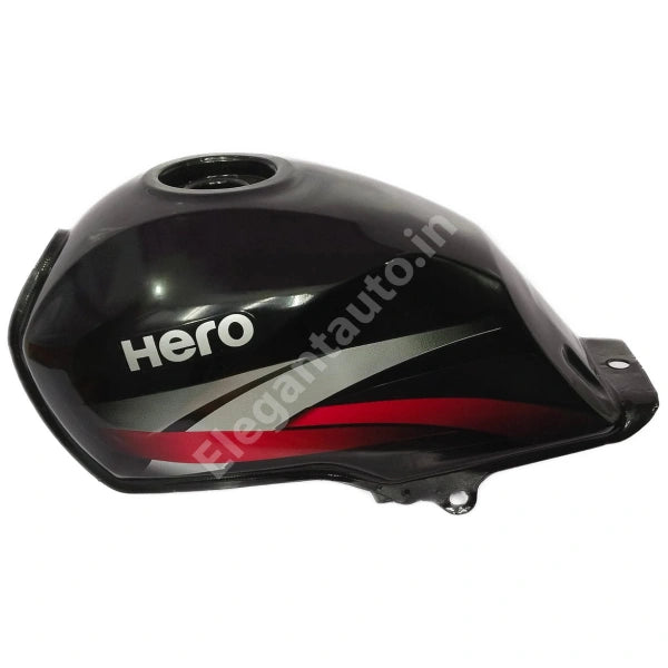 HERO Splendor Pro 2016 Petrol Tank BLACK and RED