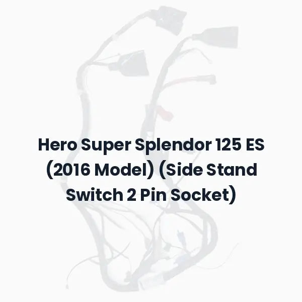 Hero Super Splendor 125 ES (2016 Model) (Side Stand Switch 2 Pin Socket)