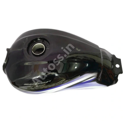 HERO Super Splendor BS4 Petrol Tank BLACK and BLUE
