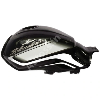 HERO Super Splendor BS6 PETROL TANK 
 BLACK and SILVER