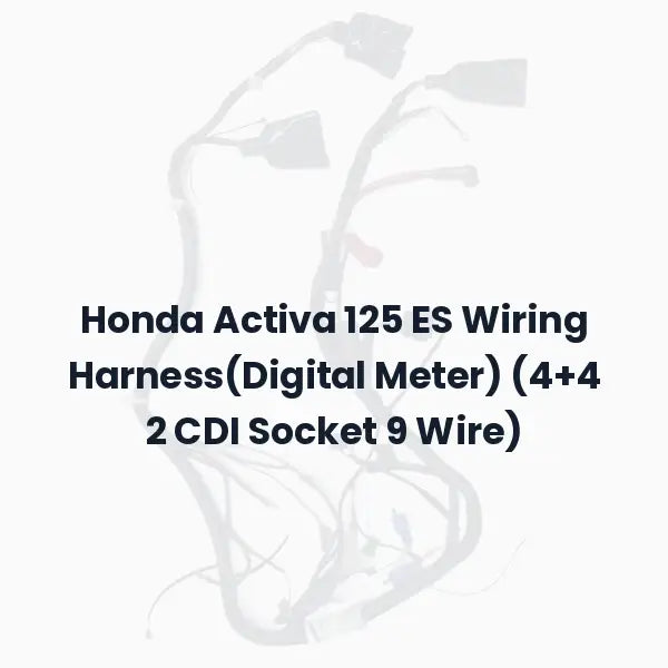 Honda Activa 125 ES Wiring Harness(Digital Meter) (4+4 2 CDI Socket 9 Wire)