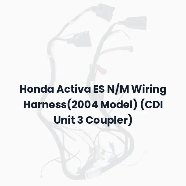 Honda Activa ES N/M Wiring Harness(2004 Model) (CDI Unit 3 Coupler)