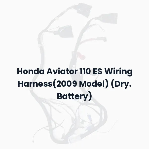 Honda Aviator 110 ES Wiring Harness(2009 Model) (Dry. Battery)