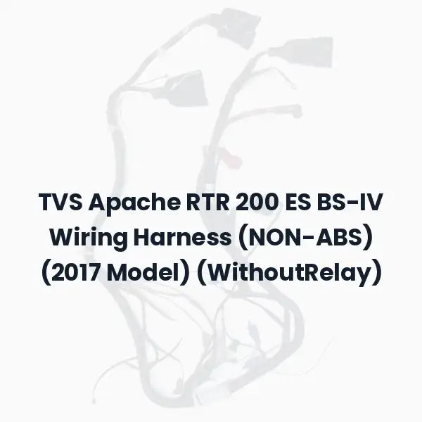 TVS Apache RTR 200 ES BS-IV Wiring Harness (NON-ABS) (2017 Model) (WithoutRelay)