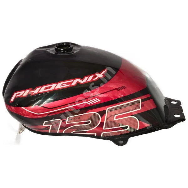 TVS Phoenix 125 Petrol Tank  BLACK and RED