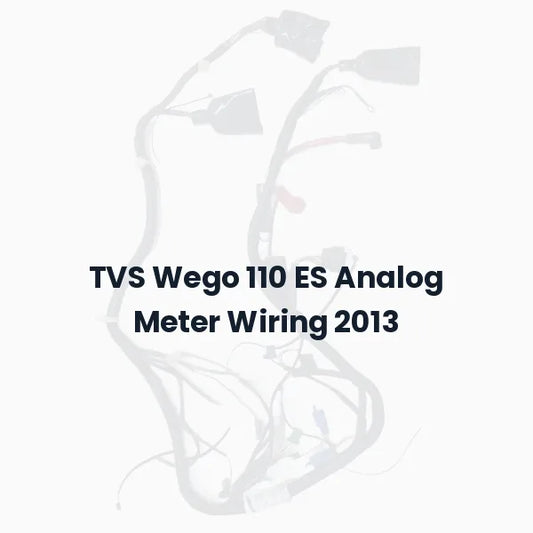 TVS Wego 110 ES Analog Meter Wiring 2013