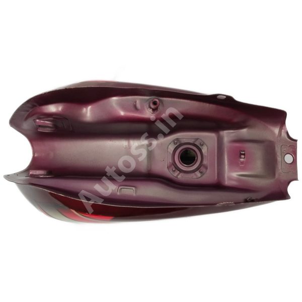 Bike Petrol Tank HERO  Splendor Pro WINE RED - Image 2