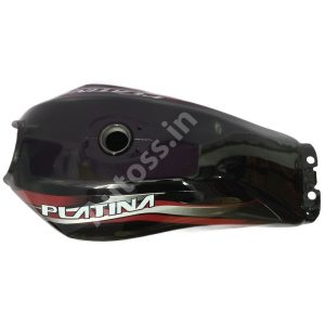 Bike Petrol Tank BAJAJ Platina 125 BLACK and RED