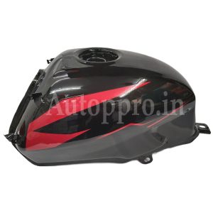 BIKE PETROL TANK BAJAJ PULSER BS4 BLACK RED 2
