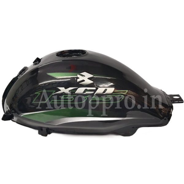 BIKE PETROL TANK BAJAJ XCD 135 BLACK.GREEN