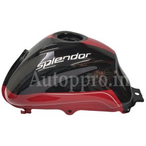 BIKE PETROL TANK HERO I SMART 110 BS4 BLACK.RED