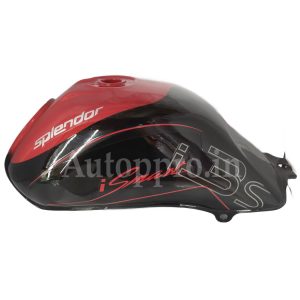 BIKE PETROL TANK HERO I SMART 110 BS4 (BLACK,RED) 2