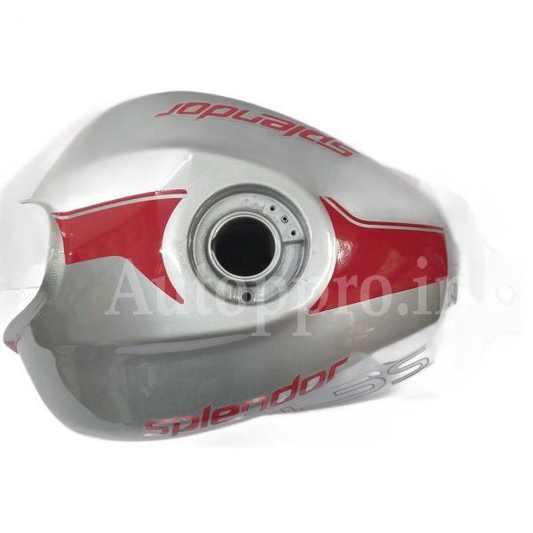 BIKE PETROL TANK HERO I SMART 110 BS4 SILVER.RED 1